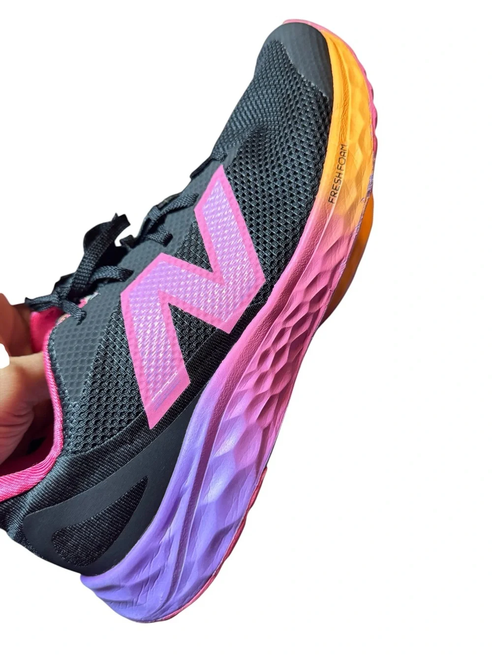 New Balance Arishi V4 Women's Black Pink Purple Running Shoes Sneakers Size 7
